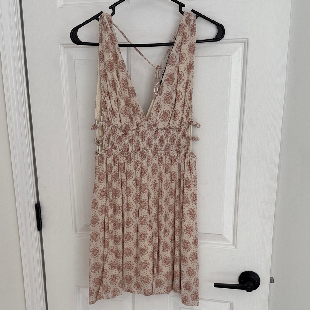 Papermoon - Women’s Small Pink and Cream Dress